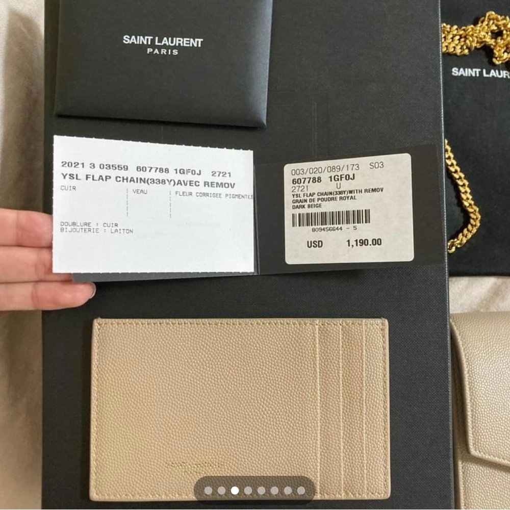 Yves Saint Laurent Wallet On A Chain Handbag - image 4